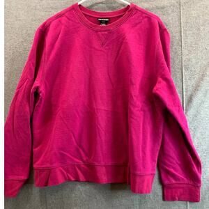 Joe Boxer Sweater Womens Large Pink Long Sleeve Round Neck Pullover